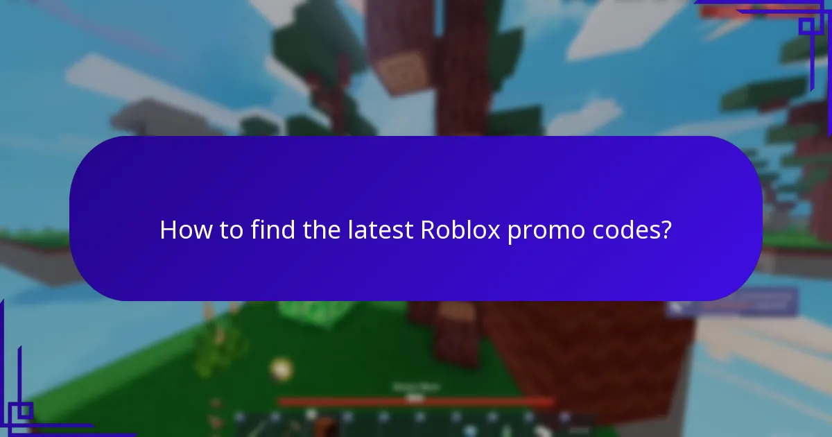 How to find the latest Roblox promo codes?