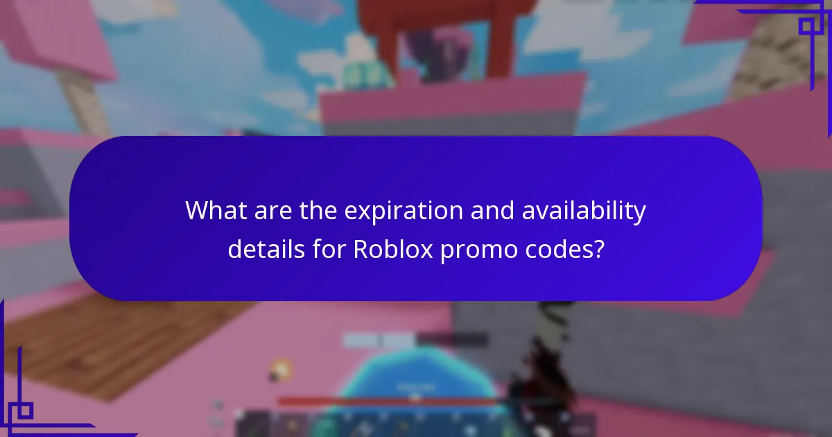 What are the expiration and availability details for Roblox promo codes?