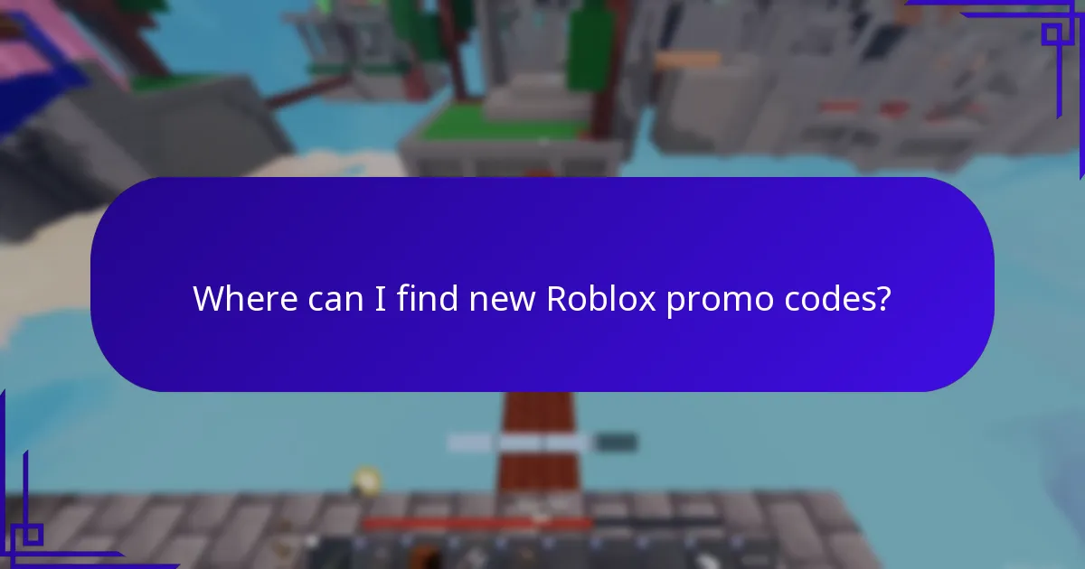 Where can I find new Roblox promo codes?
